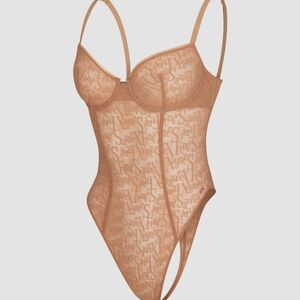 Savage X Fenty Signature Script Underwire Teddy NWT